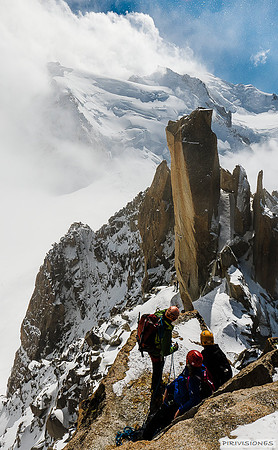 Guiando en la Arête des Cosmiques