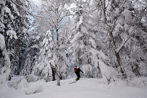 Disfrutando la magia del Bois de Petraube nevado