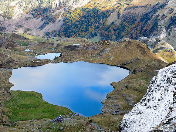 El cielo reflejado en el Lac Gentau