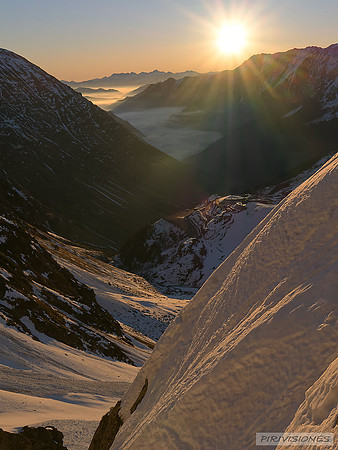 Estrella de Sol sobre la Vallée d'Aure