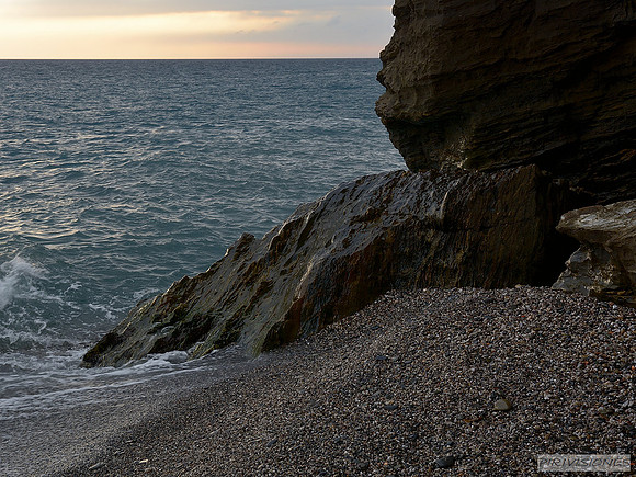 Atardecer nublado en la Playa del Ruso