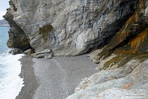 La cala pequeña de la Playa del Ruso
